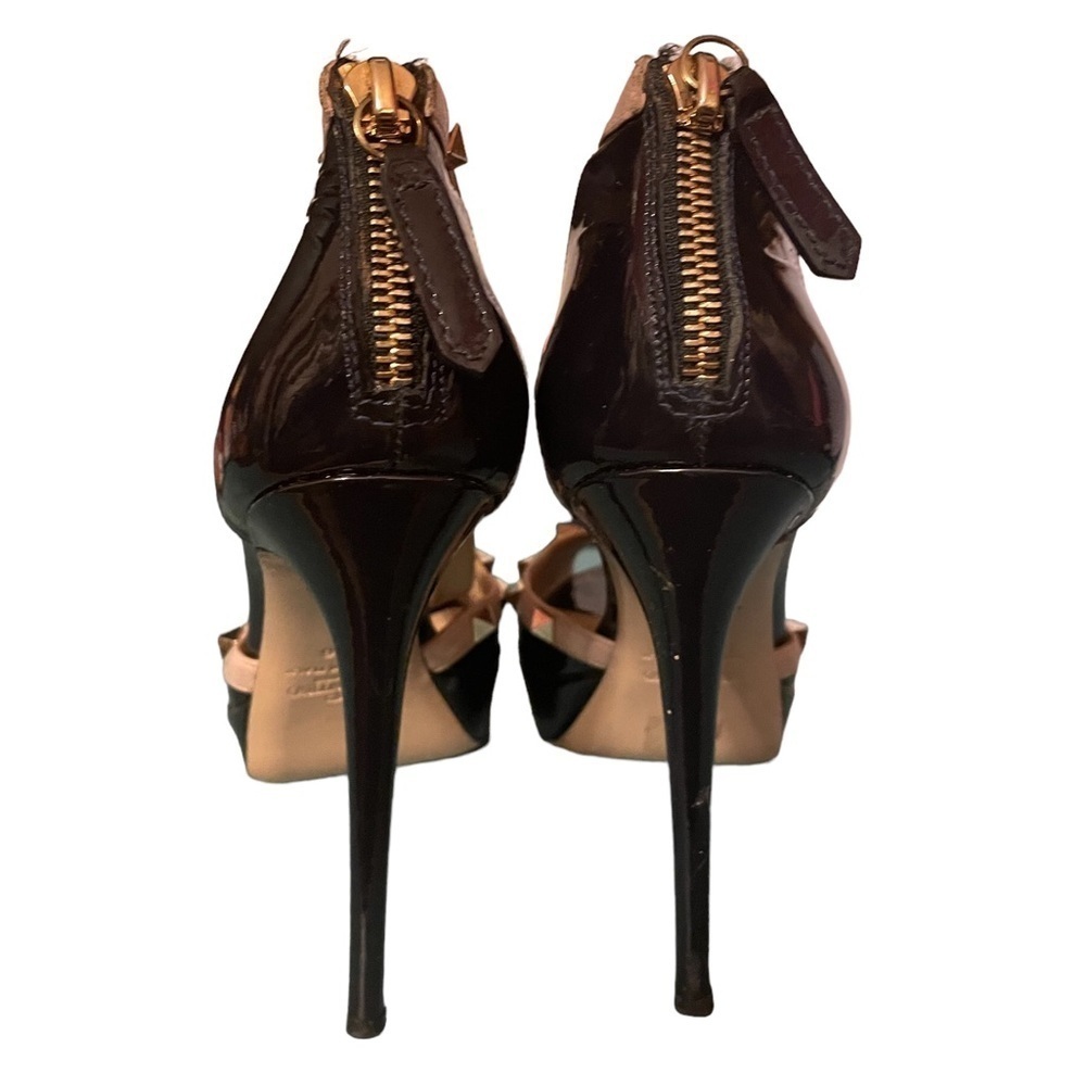 VALENTINO ROCKSTUD PLATFORM PEEP TOE HEELS - Picture 3 of 10